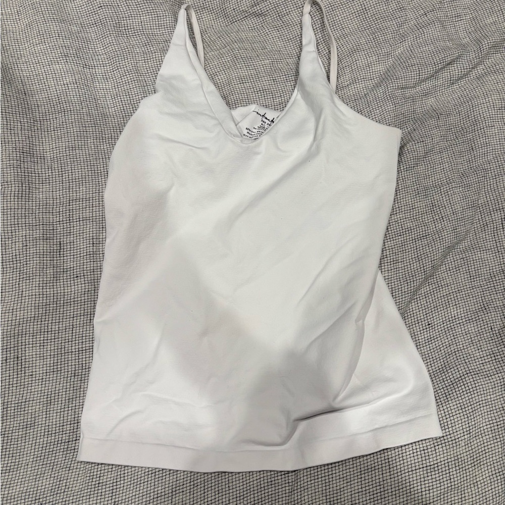 Free People White V-Neck Cami